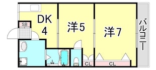 スロープイースタン湊川の物件間取画像